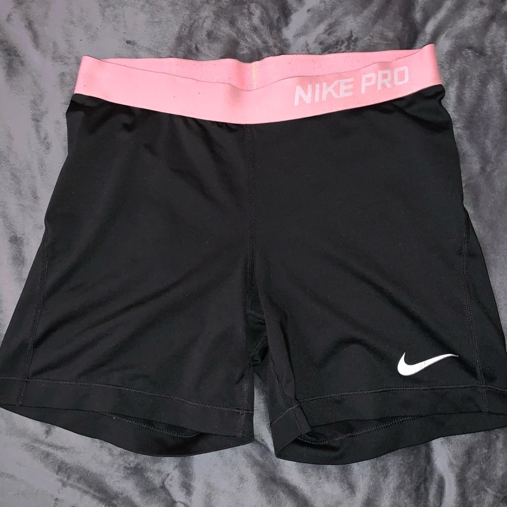 Nike Pro Spanks with Pink waistband!💖